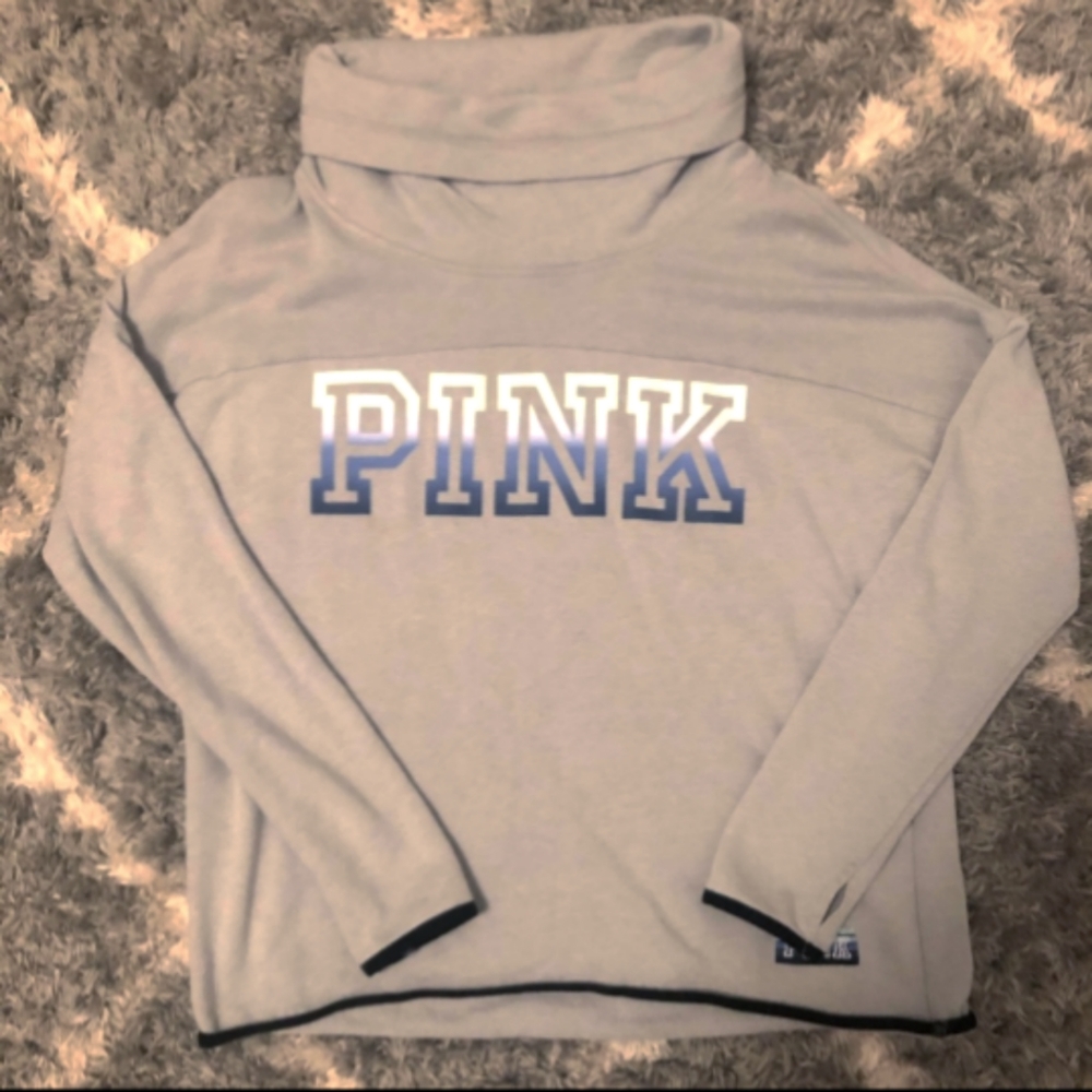 PINK Victoria Secrets Pullover Cowl Neck Hoodie L